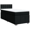 vidaXL Boxspring met matras stof zwart 90x200 cm