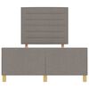 vidaXL Bedframe met hoofdeinde Taupe 160 x 200 cm Stof