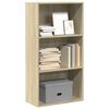 vidaXL Boekenkast 60x30x114 cm bewerkt hout sonoma eikenkleurig