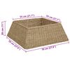 vidaXL Kerstboomkraag Bruin 70 x 70 x 28 cm Zeegras