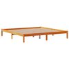vidaXL Bedframe met hoofdbord massief grenenhout wasbruin 180x200 cm