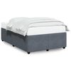 vidaXL Bedframe zonder matras 120x190 cm fluweel donkergrijs