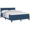 vidaXL Boxspringbed met hoofdeinde Blauw 140 x 190 cm Stof