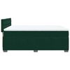 vidaXL Boxspring met matras fluweel donkergroen 140x190 cm