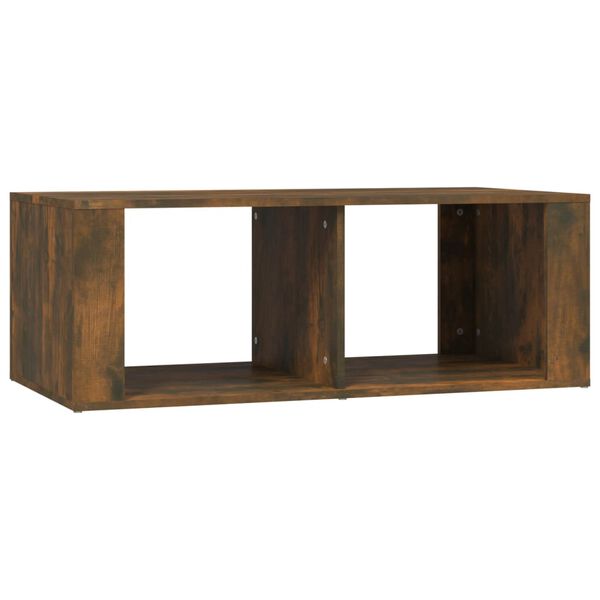 vidaXL Salontafel 100x50x36 cm bewerkt hout gerookt eikenkleurig