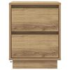vidaXL Nachtkastje 2 pcs Artisan Eiken 39 x 34,5 x 50 cm Bewerkt hout