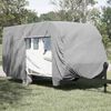 vidaXL Caravanhoes 550x250x220 cm vliesvlies grijs