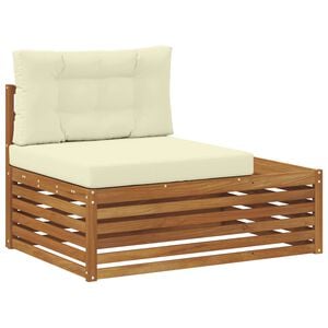 vidaXL Buiten Eindbank Naturel 115 x 83 x 73 cm Massief Acaciahout