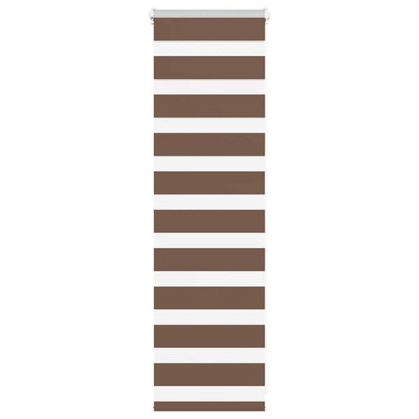 vidaXL Zebra rolgordijn 45x100 cm stofbreedte 40,9 cm polyester bruin