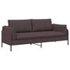 vidaXL 3-Zits Bank Donkerbruin 222 x 81 x 89 cm Stof