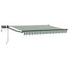 vidaXL Handbediende luifel met LED's Groen, Wit, Anthraciet 2,5 x 2 m