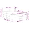 vidaXL Boxspringbed met matras Taupe 200 x 140 cm Polyester