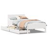 vidaXL Bedframe zonder matras massief grenenhout wit 90x190 cm