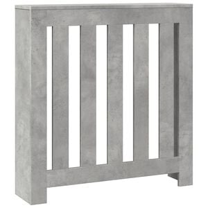 vidaXL Radiatorafdekking Betongrijs 78 x 20 x 82 cm Bewerkt hout