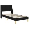 vidaXL Bedframe met hoofdeinde Zwart 100 x 200 cm Stof