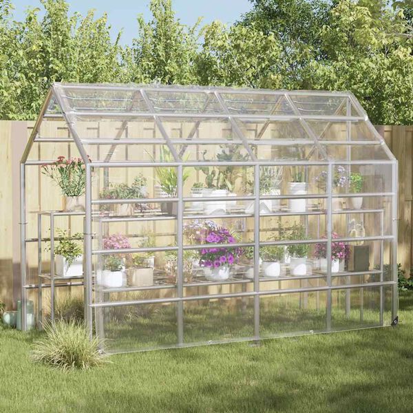 vidaXL Plantenafdekking met zeilringen 3x6 m PVC