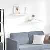 vidaXL Wandschappen zwevend 2 st 60x23,5x3,8 cm MDF eikenkleurig wit