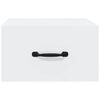 vidaXL Nachtkastjes 2 st wandgemonteerd 35x35x20 cm wit