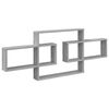 vidaXL Wandplank Grijs Sonoma 130 x 10 x 50 cm Bewerkt hout
