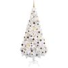 vidaXL Kunstkerstboom met verlichting en kerstballen 620 takken 180 cm