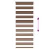 vidaXL Zebra rolgordijn 60x150 cm stofbreedte 55,9 cm polyester bruin
