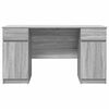 vidaXL Bureau met lade Grijs sonoma 140 x 49 x 76 cm Bewerkt hout
