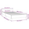 vidaXL Bedframe zonder matras 80x200 cm fluweel donkerblauw