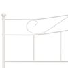 vidaXL Bedframe metaal wit 180x200 cm