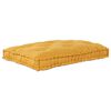 vidaXL Pallet Sofa Kussen Geel 120 x 80 x 12 cm Stof