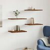 vidaXL Wandschappen 4 st 40x30x1,5 cm bewerkt hout oud houtkleurig