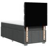 vidaXL Boxspring met matras stof donkergrijs 100x200 cm