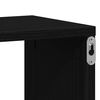vidaXL Wandrekken Kubusvormig 2 st 100x15x30 cm spaanplaat zwart