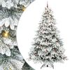 vidaXL Kunstkerstboom met 300 LED met standaard Wit 240 cm PE en PVC