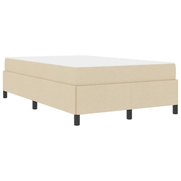 vidaXL Boxspring bed Crème en Zwart 120 x 190 cm