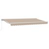 vidaXL Zijde Frame Beige 400 x 200 cm Polyester met PU-coating