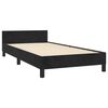 vidaXL Bedframe zonder matras 100x200 cm fluweel zwart