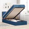 vidaXL Bed met matras 90x200 cm stof blauw