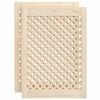 vidaXL Kastdeuren met latwerk 2 st 49,5x69 cm massief grenenhout