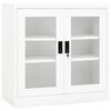 vidaXL Kantoorkast 90x40x90 cm staal wit