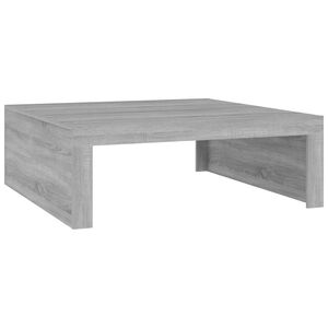 vidaXL Salontafel 100x100x35 cm bewerkt hout grijs sonoma eikenkleurig