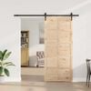 vidaXL Schuifdeur Bruin 80 x 208 cm Massief grenenhout