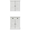 vidaXL Badkamermeubelset met plank VIGO 2 pcs Wit en Antiek Wit