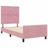 vidaXL Boxspringbed met hoofdeinde Roze 90 x 190 cm Fluweel