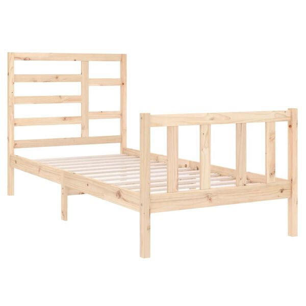 vidaXL Bedframe massief hout 90x190 cm