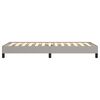vidaXL Bedframe zonder matras 90x190 cm stof lichtgrijs single