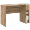 vidaXL Bureau Artisan Eiken 109 x 50 x 78 cm Bewerkt hout