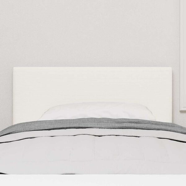 vidaXL LED Hoofdbord met LED-striplichten Cr&egrave;me 90 cm Polyester