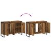 vidaXL Badkamer Kast met opslag Oud Hout 90 x 30 x 60 cm Bewerkt hout