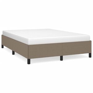 vidaXL Bedframe zonder matras stof taupe 140x200 cm