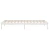 vidaXL Bedframe massief hout wit 75x190 cm